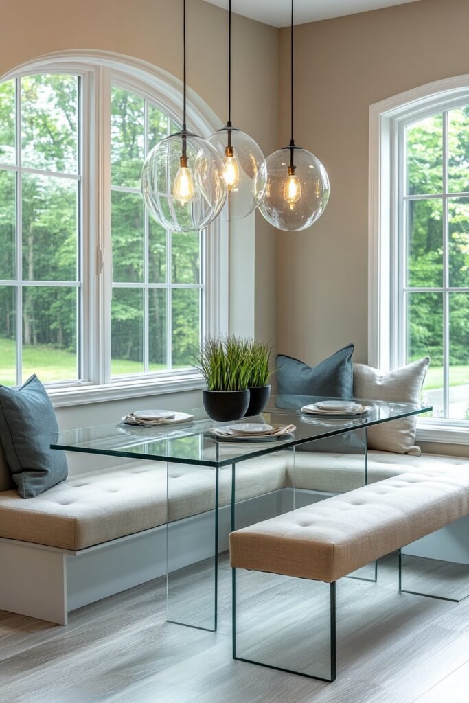 Suburban Sleek Breakfast Nook