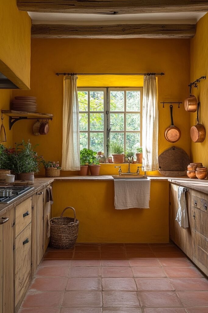 Sunlit Coastal Boho Kitchen