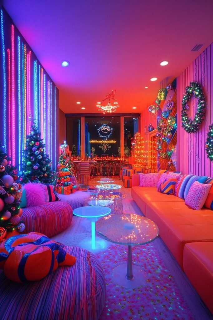 Vibrant Neon Holiday Bash