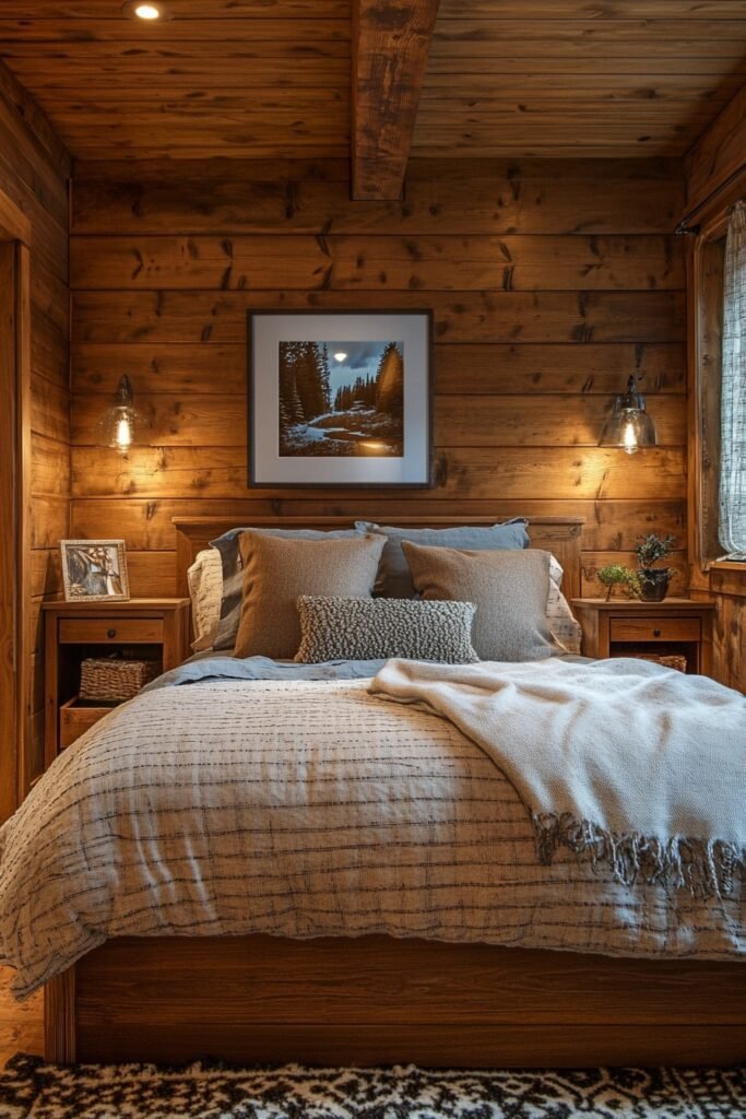 Warm Wooden Cabin Retreat