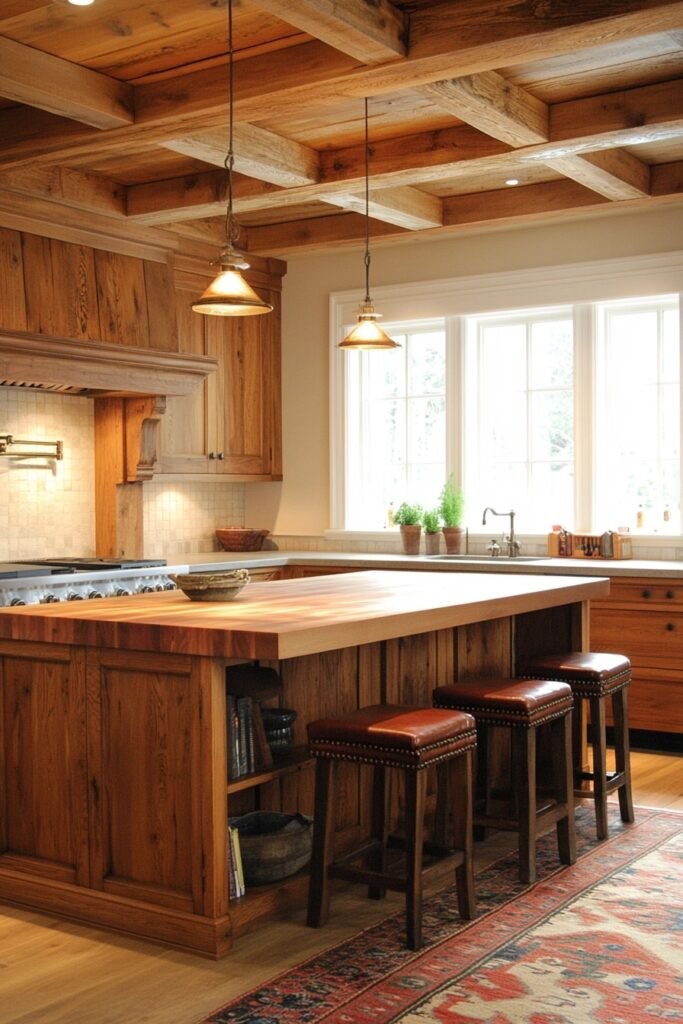 Warm Wooden Kitchen