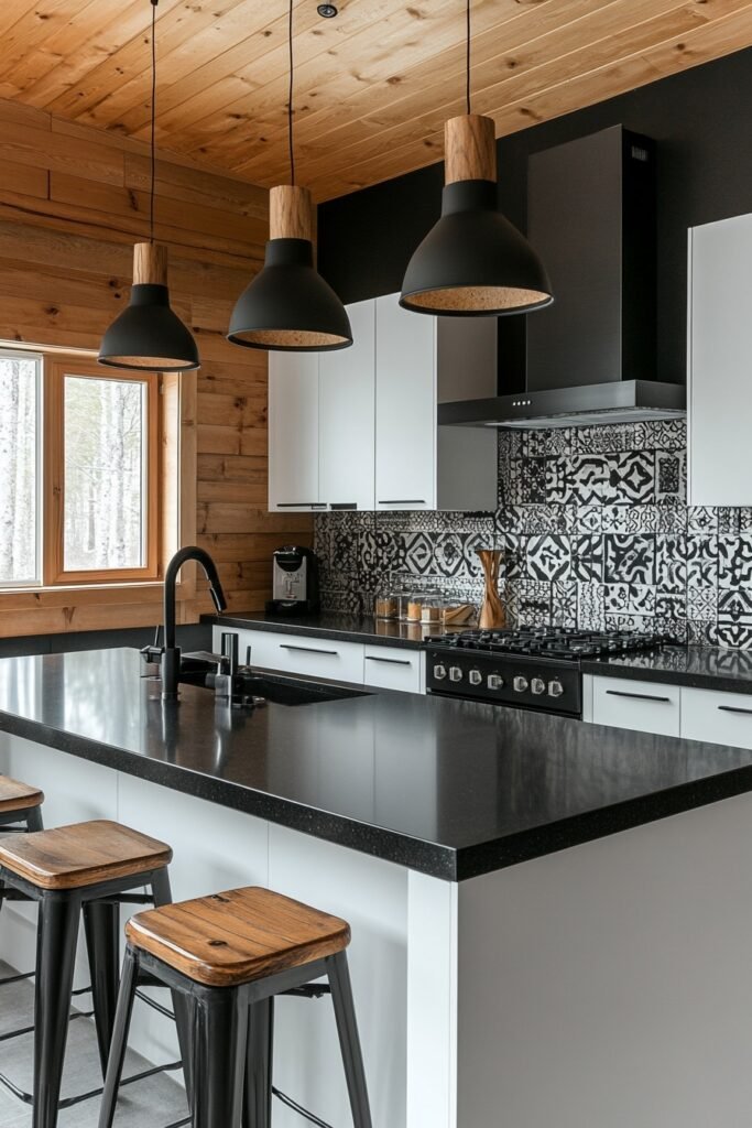 Black and White Kitchen Design Ideas