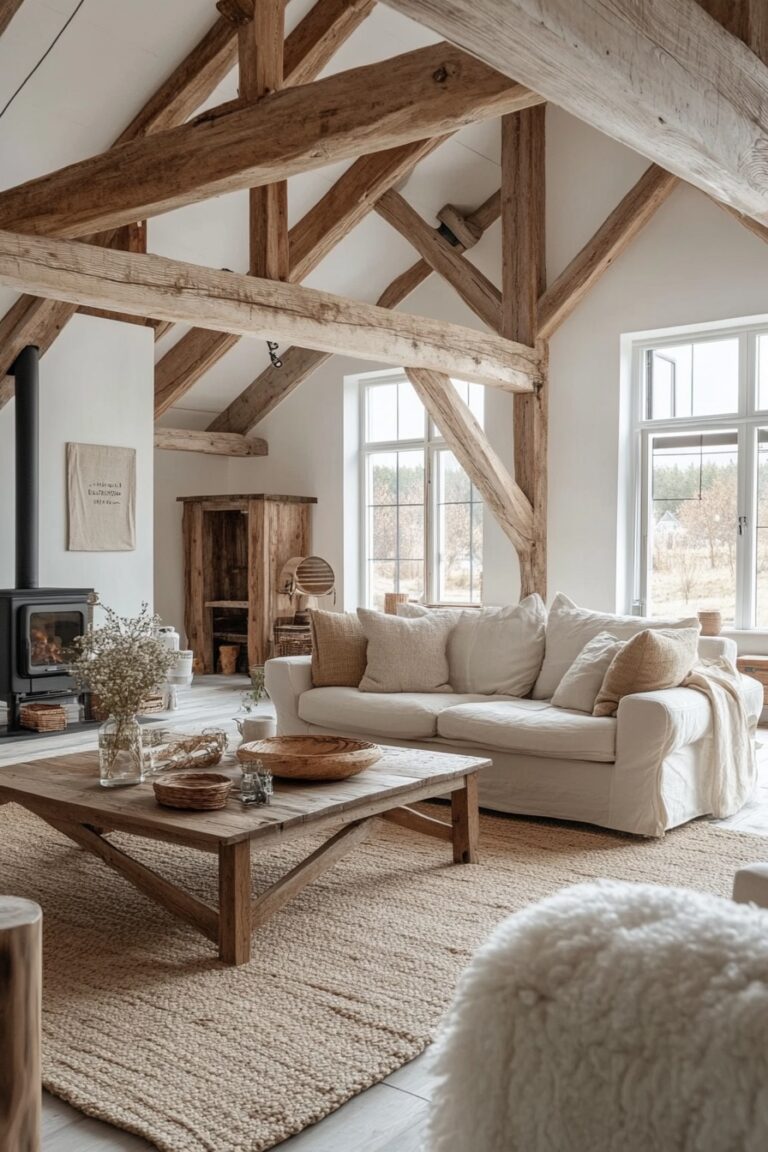 Image showcasing 29 Nordic Farmhouse Decor Ideas To Make Your Space Feel Like A Cozy ...