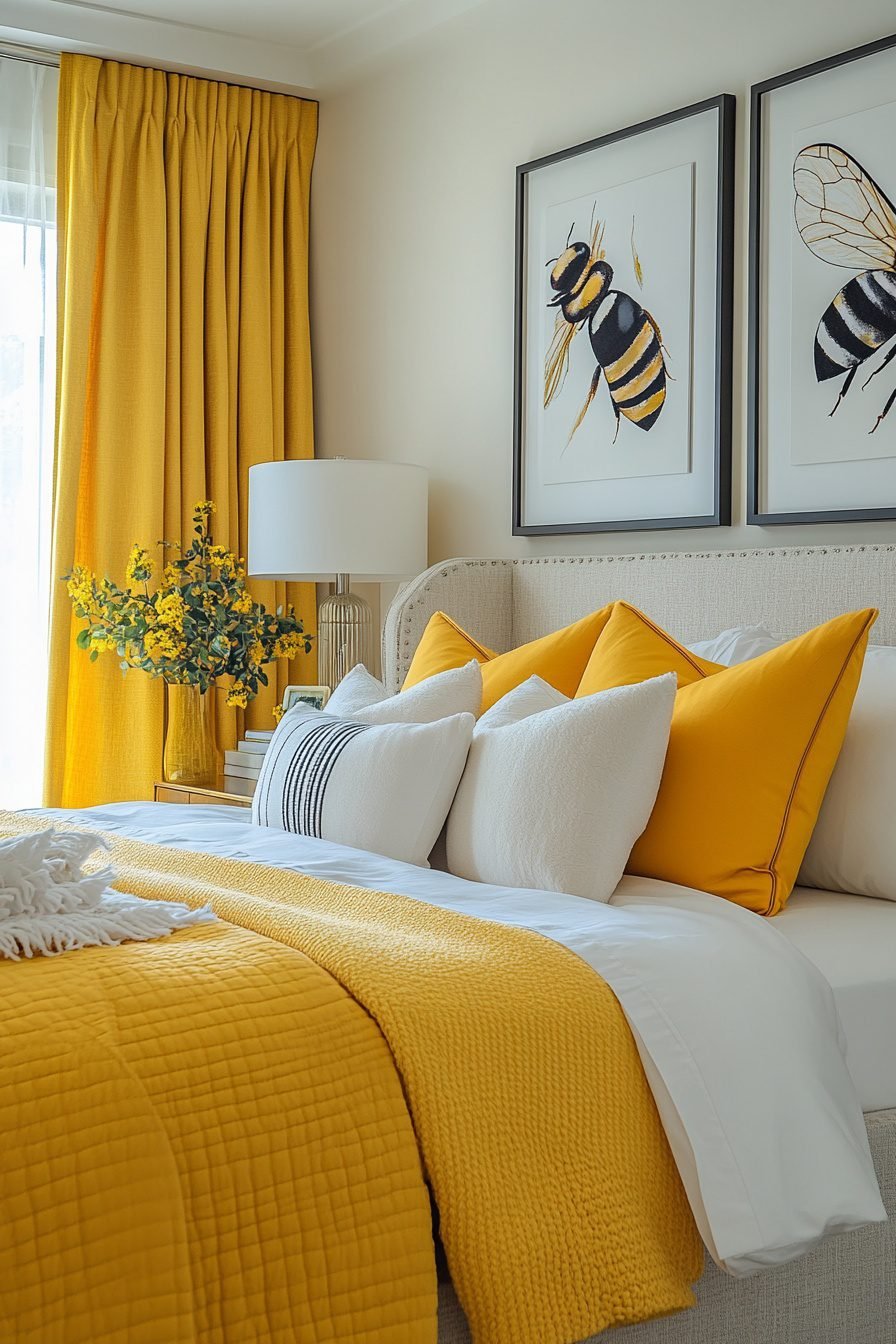 29 Yellow Boho Bedroom Ideas To Bring Bold And Beautiful Hues To Your ...