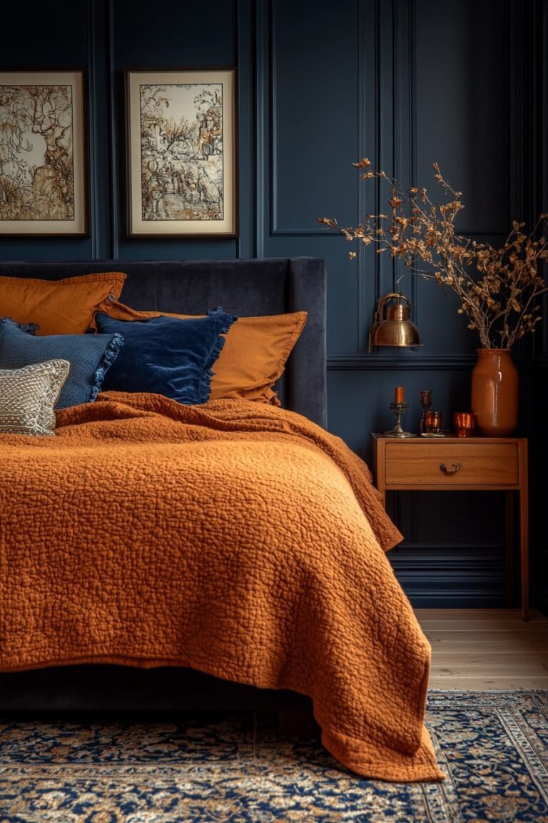 29 Orange Boho Bedroom Ideas For Creating A Playful And Vibrant Space