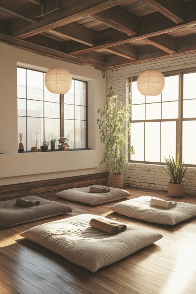 Calming Loft Yoga Studio