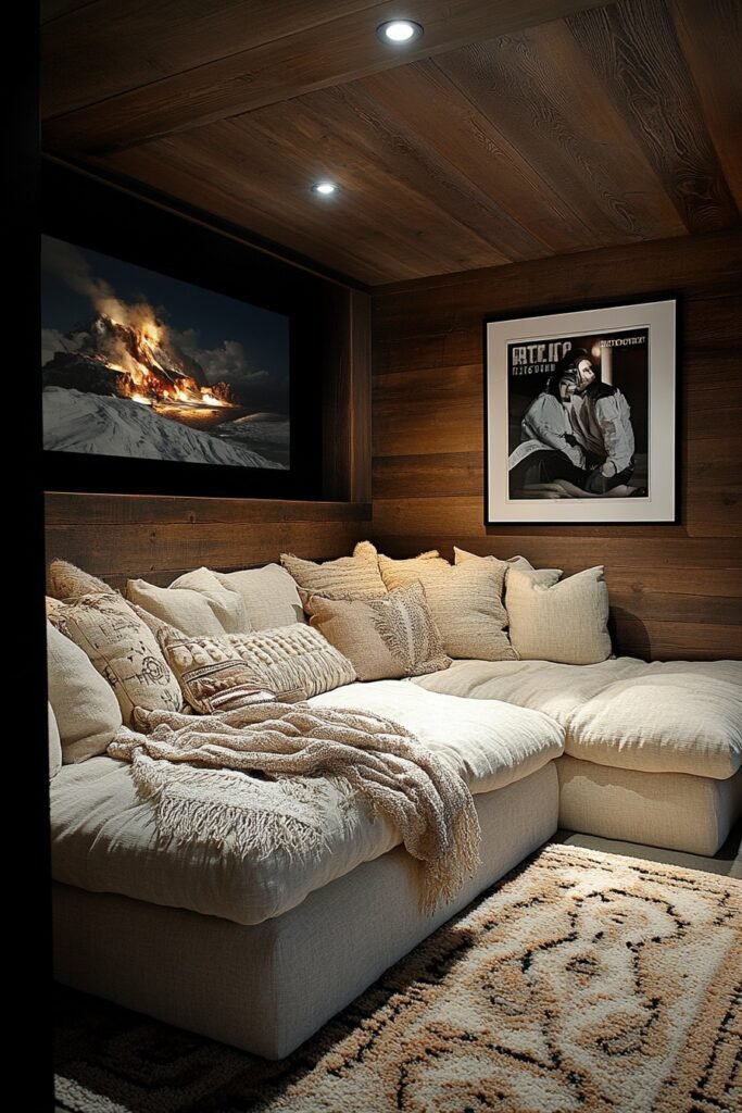 Cozy Loft Media Room