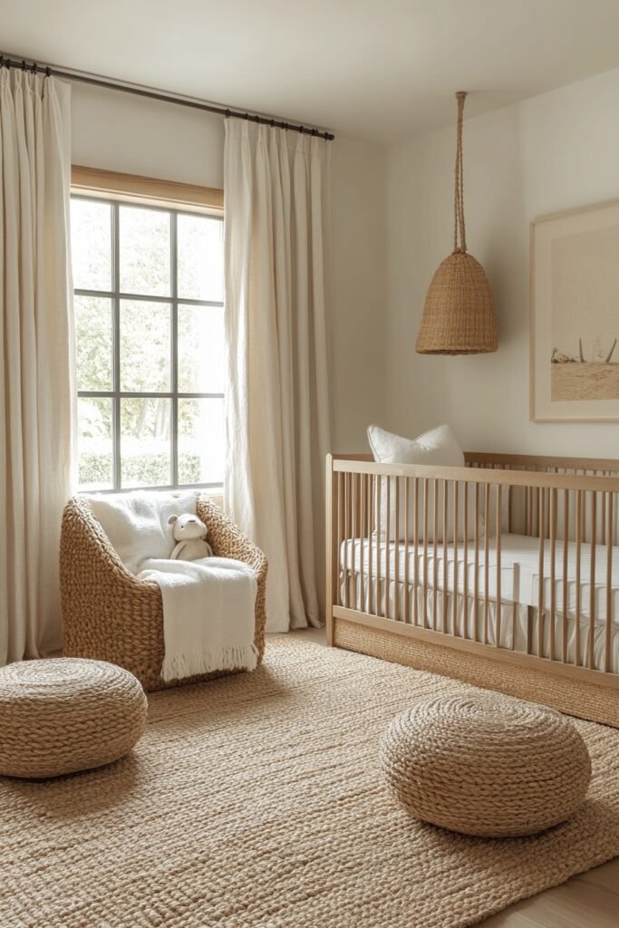 Earthy Texture-Inspired Nursery