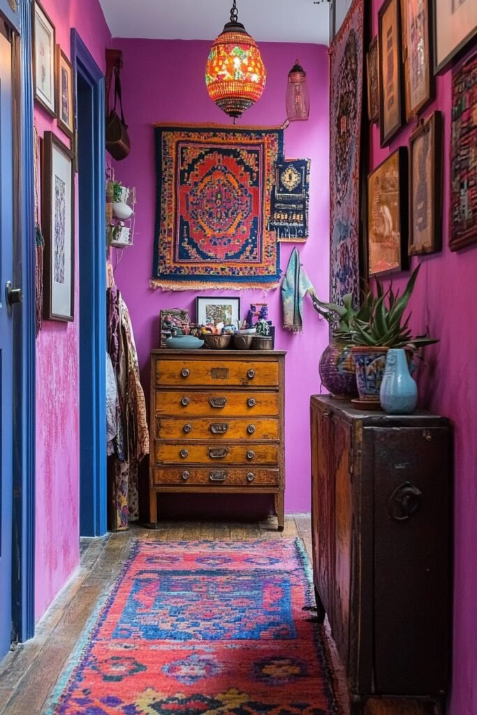 Eclectic Colorful Entrance