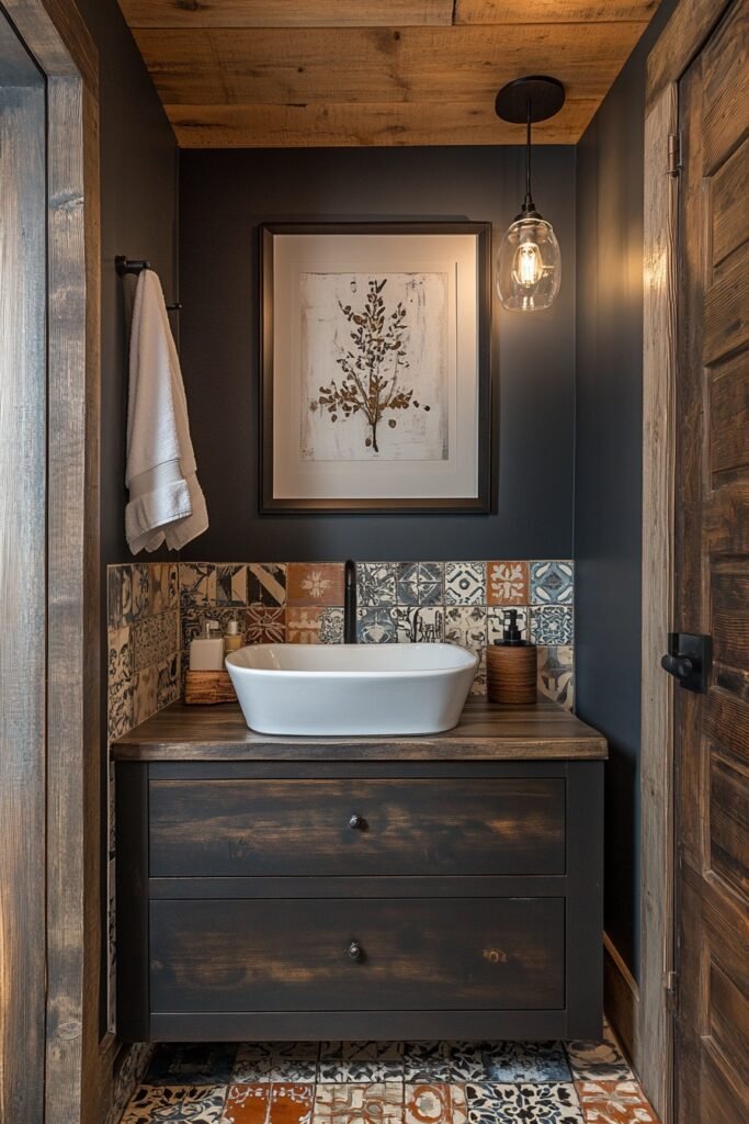 Eclectic Loft Bathroom Style