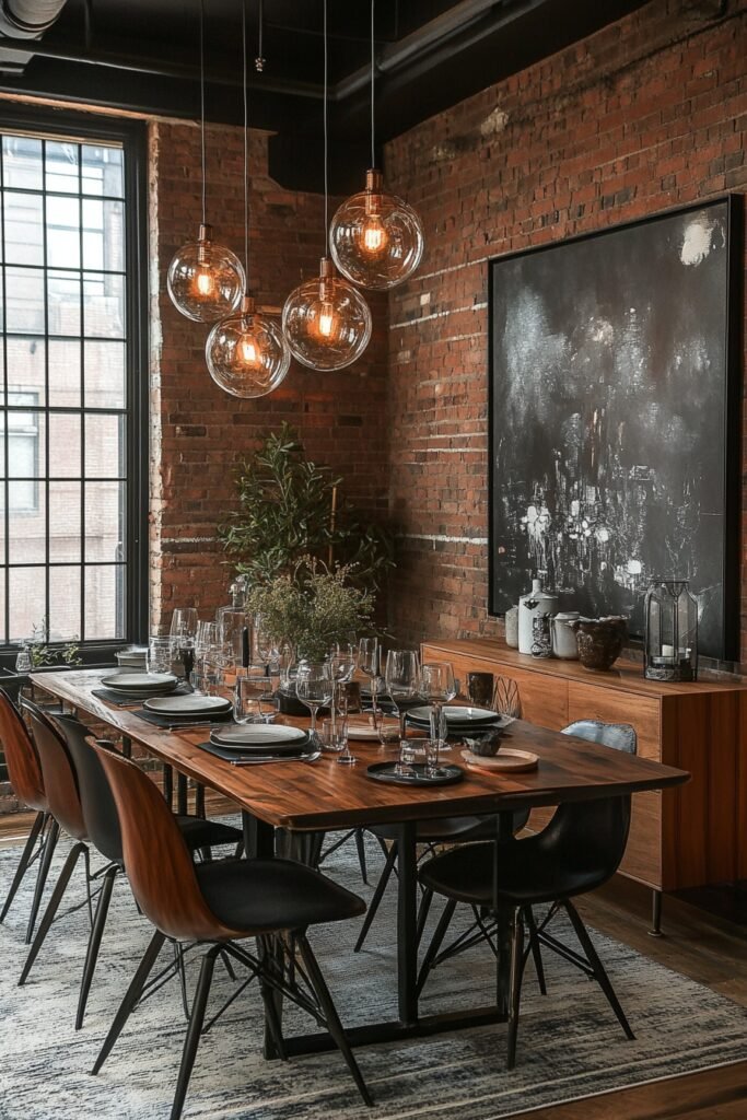 Elegant Loft Dining Space