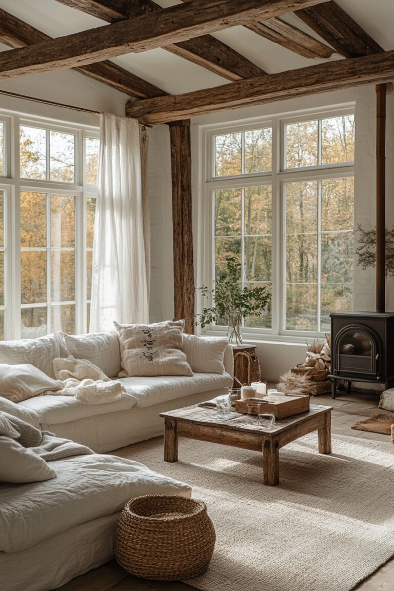 Image showcasing 29 Nordic Farmhouse Decor Ideas To Make Your Space Feel Like A Cozy ...