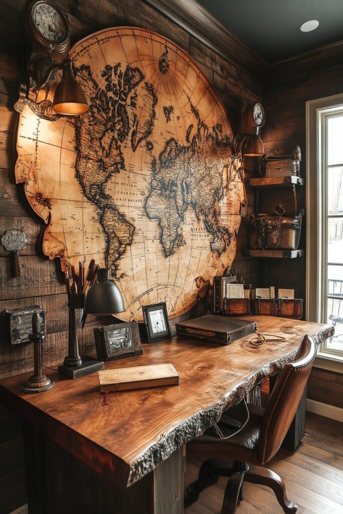 Explorer's Study in Nordic Style