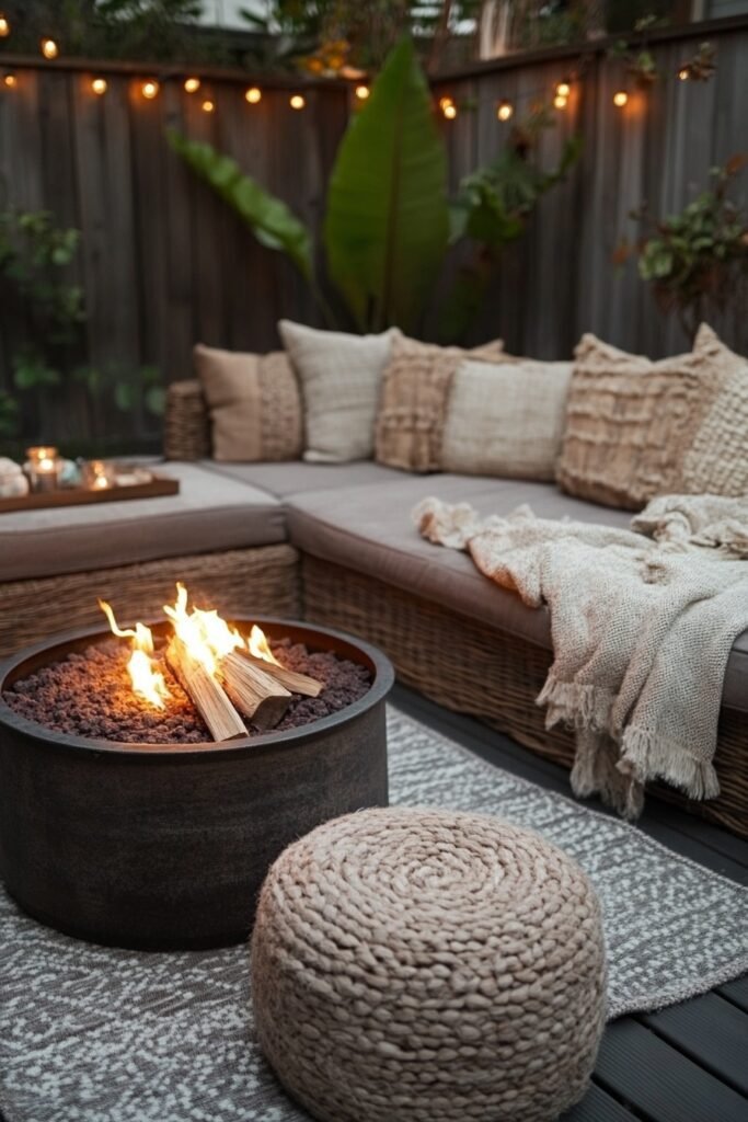 Fire Pit Patio Cozy Spot