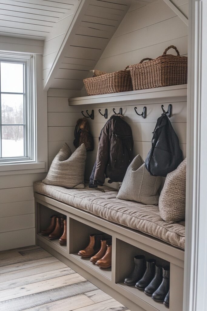 Functional Loft Mudroom