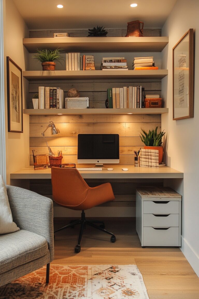 Picture of 29 Tiny Apartment Home Office Ideas For A Functional Work-from-Home ...
