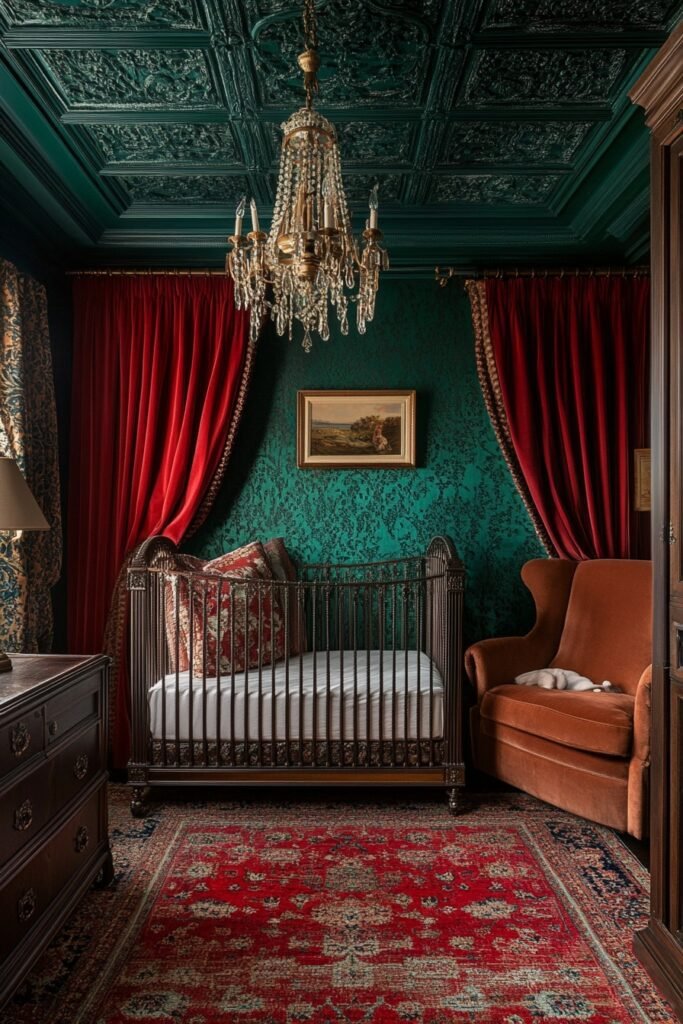 Jewel-Toned Luxury Nursery