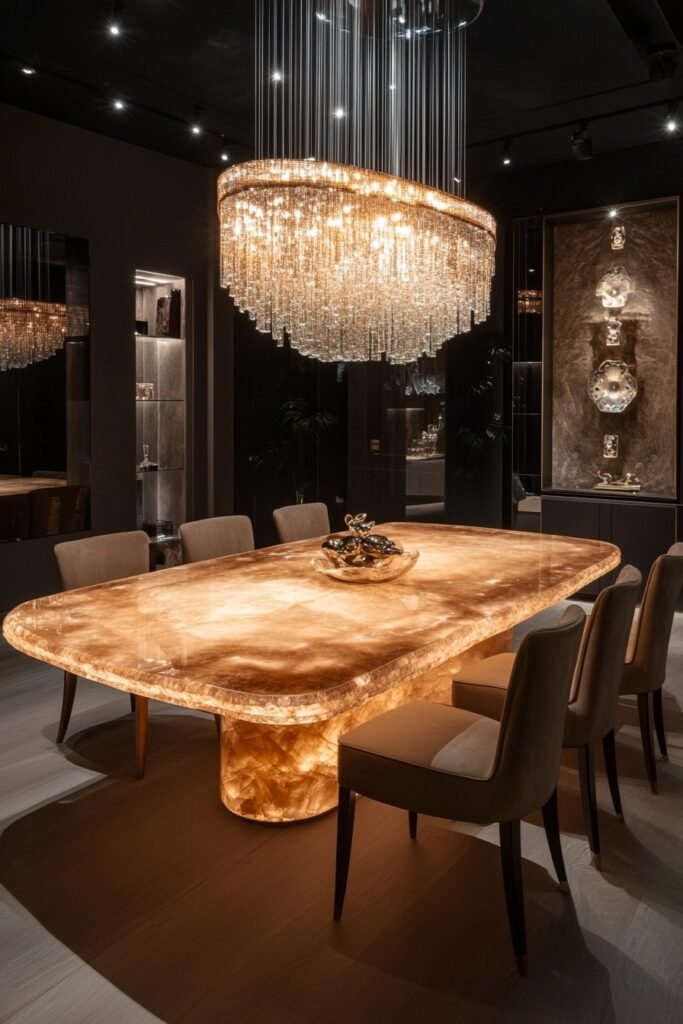 Luxury Onyx Dining Room