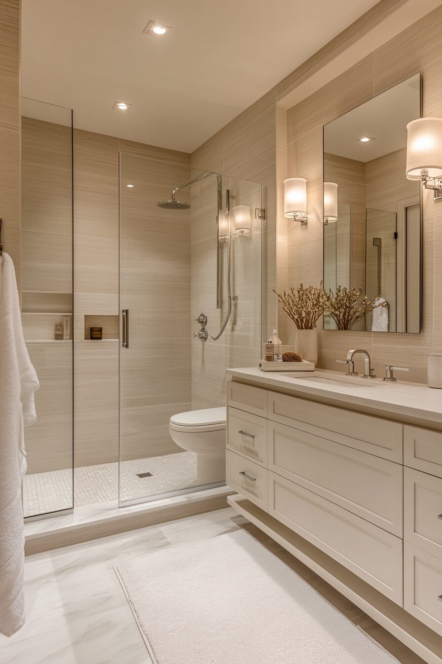 29 Transitional Bathroom Design Ideas For A Classic Yet Contemporary ...
