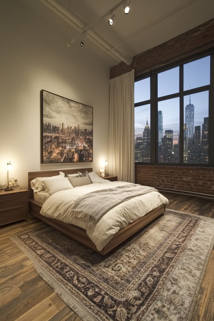 Minimalist Loft Bedroom Retreat