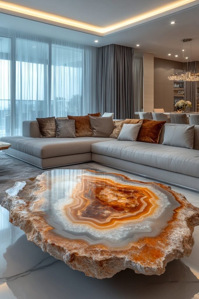 Modern Agate Coffee Table