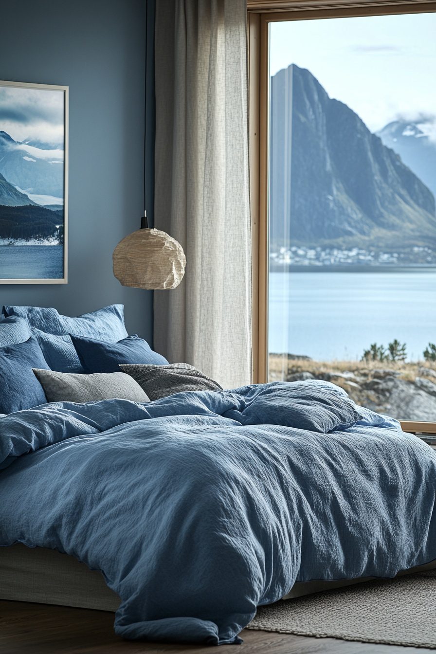 29 Nordic Bedroom Ideas To Create A Serene Sleep Space - Learn California - Fjord Side Bedroom With Private Patio