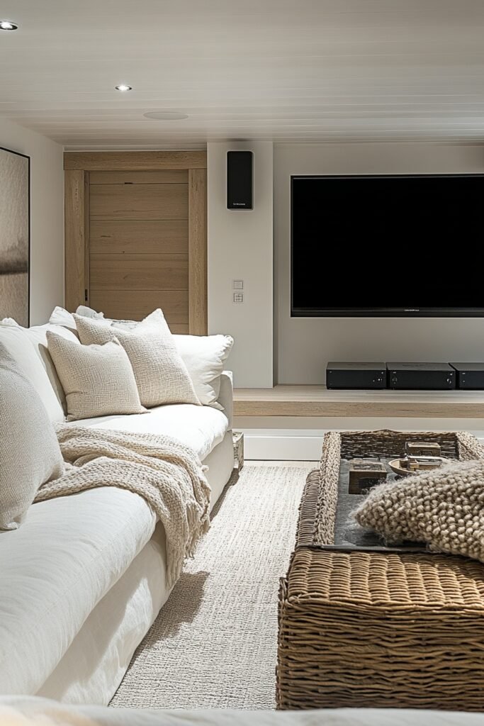 Modern Nordic Media Room