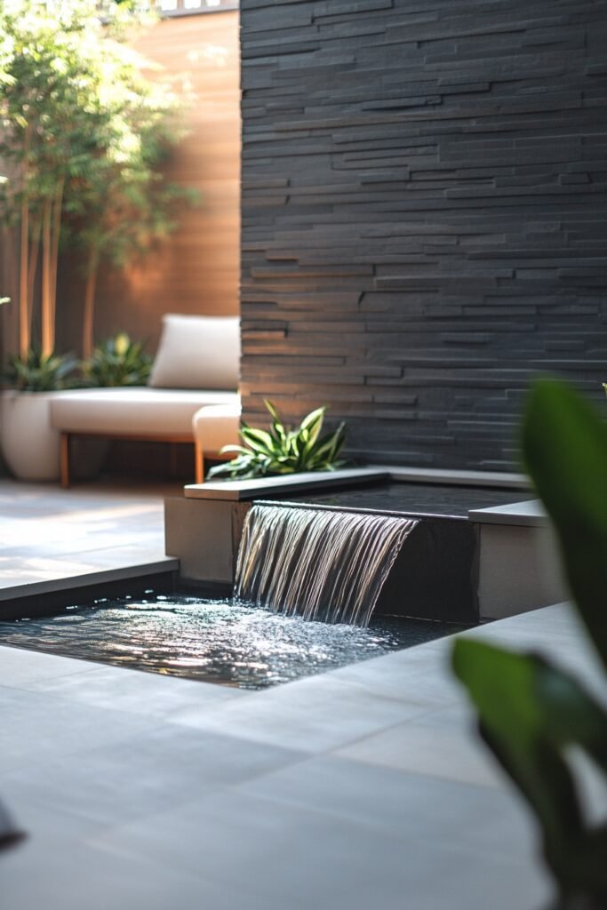 Modern Water Patio