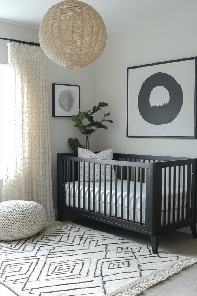 Monochrome Chic Nursery