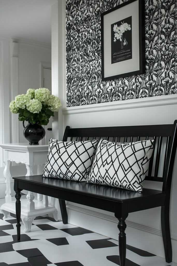 Monochrome Entryway Style