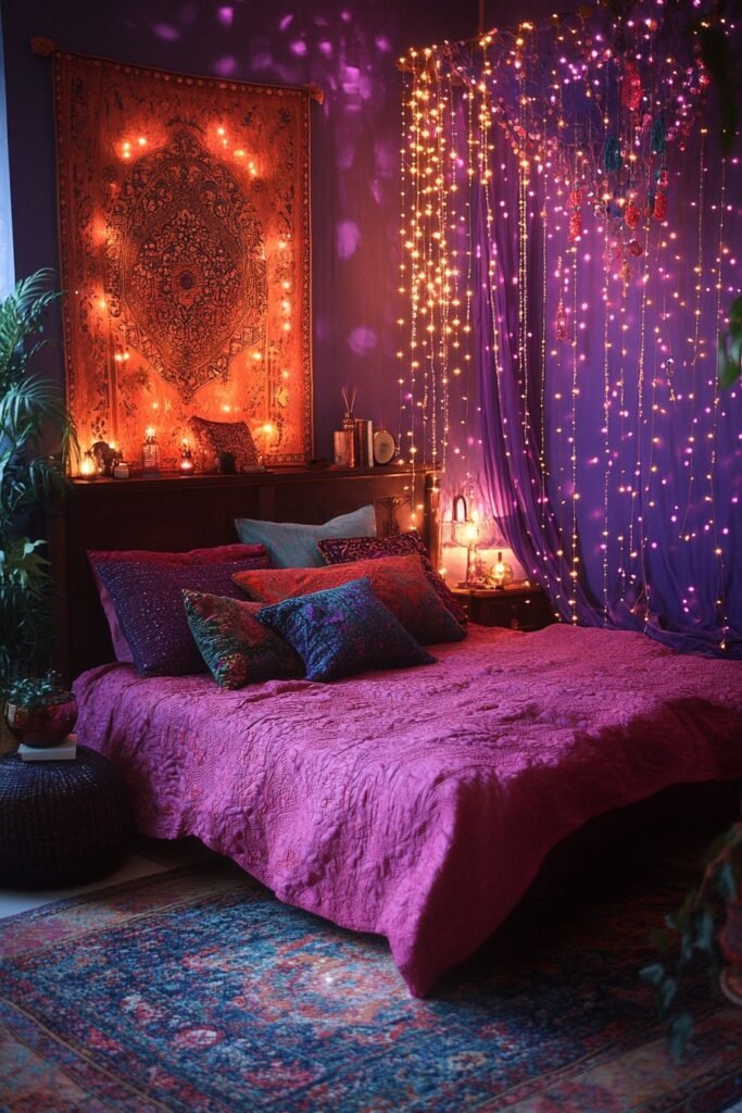 Mystic Magenta Boho Room