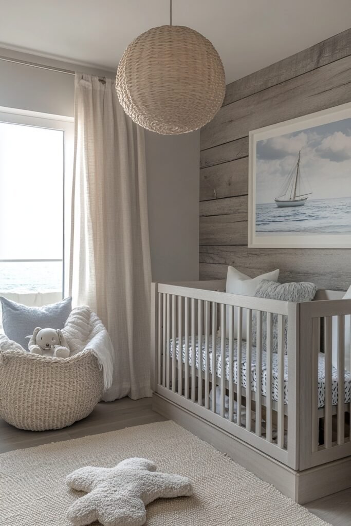 Neutral Nautical Nursery Theme