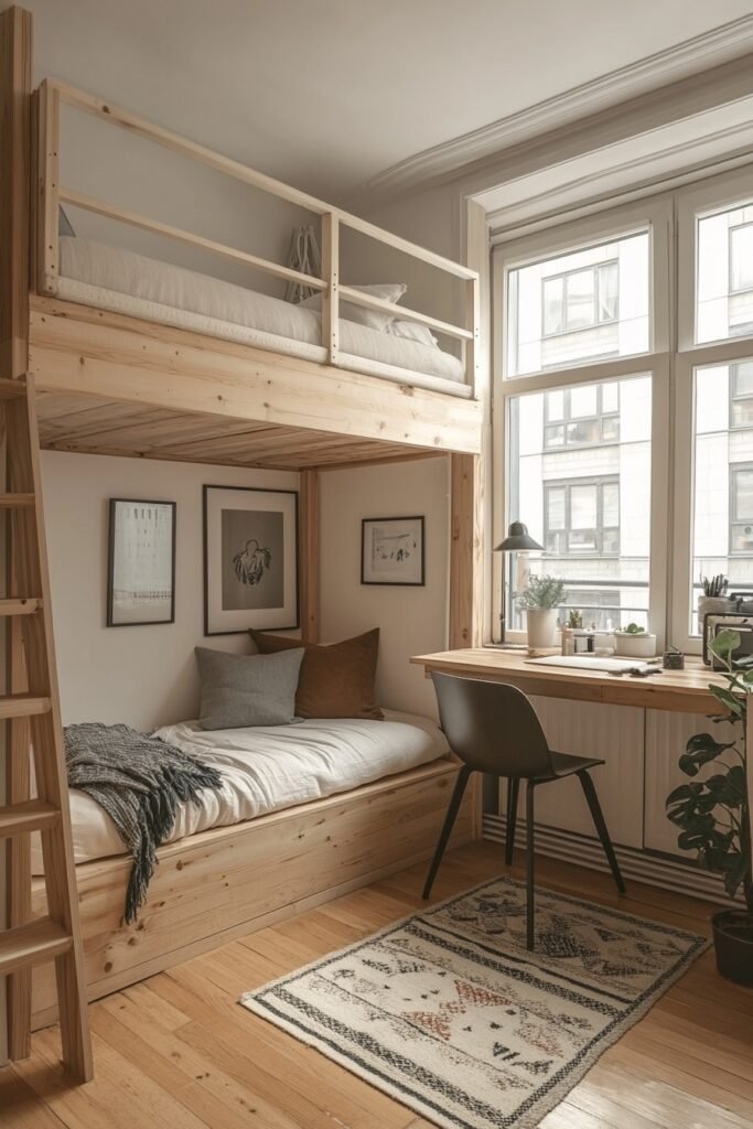 Nordic Loft Bed Simplicity