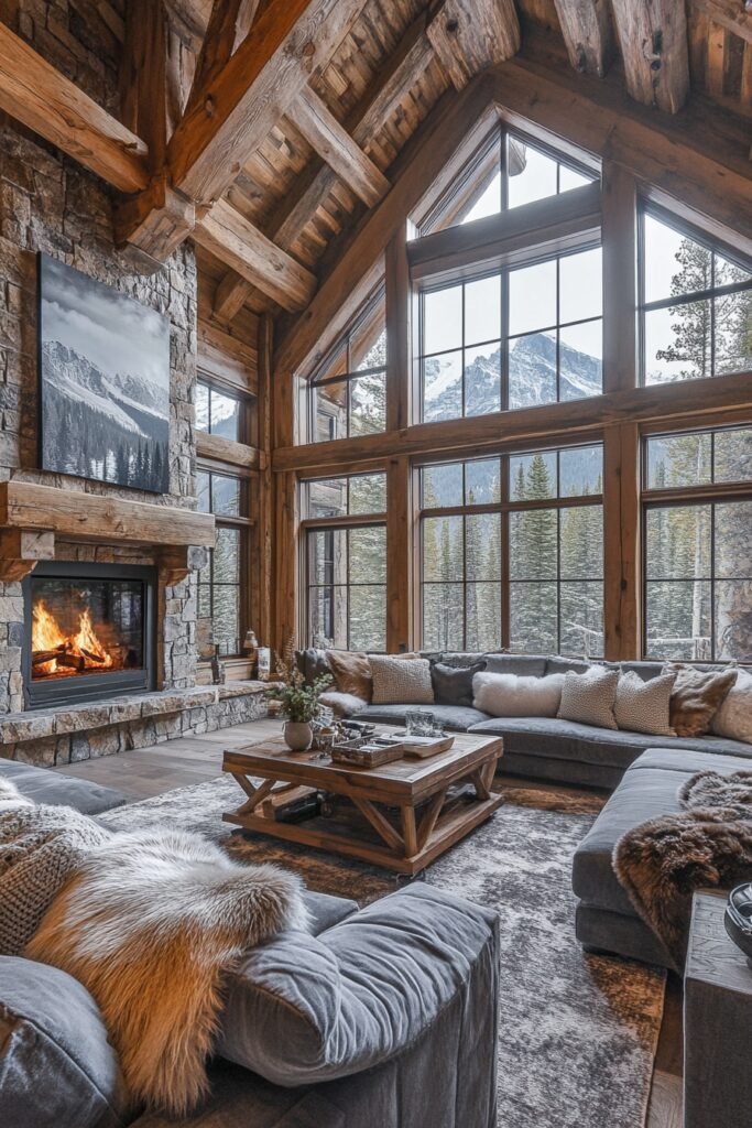 Rustic Living Room Nook