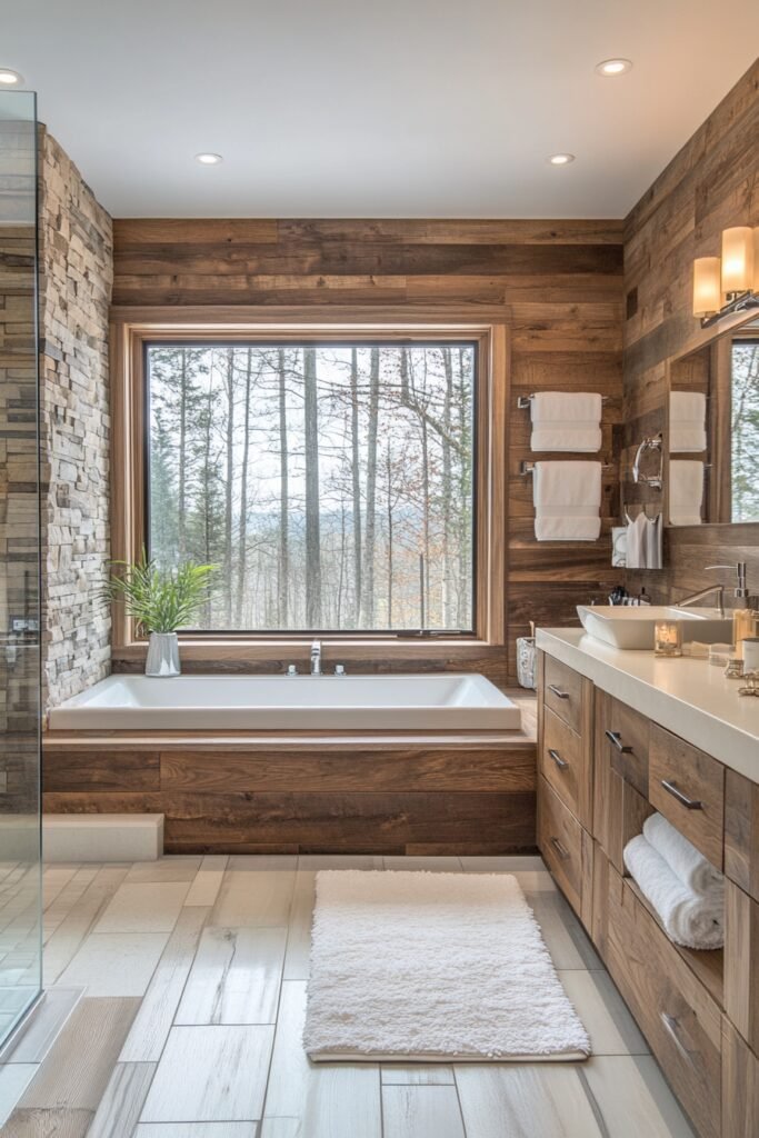 Rustic Modern Bath Retreat