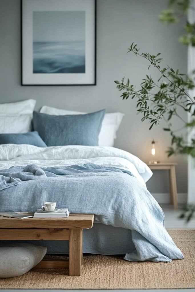 Serene Nordic Fjord Bedroom