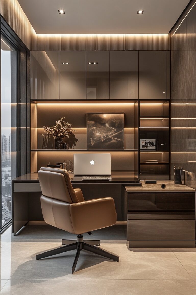 View of 29 Tiny Apartment Home Office Ideas For A Functional Work-from-Home ...