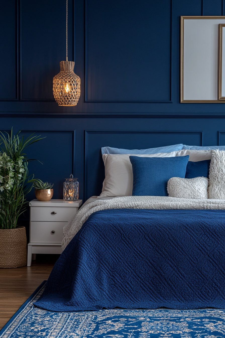 29 Navy Blue Boho Bedroom Ideas For Creating A Peaceful And Inviting