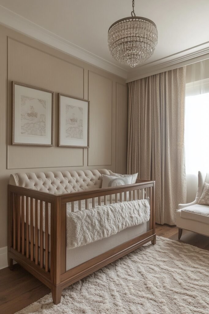 Subtly Elegant Baby Room