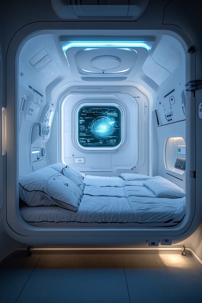 Tech-Inspired Future Bedroom