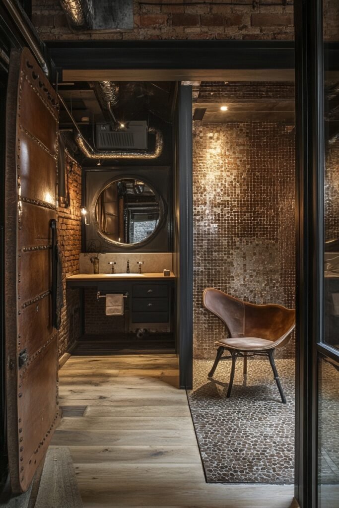 Textured Tile Loft Bath