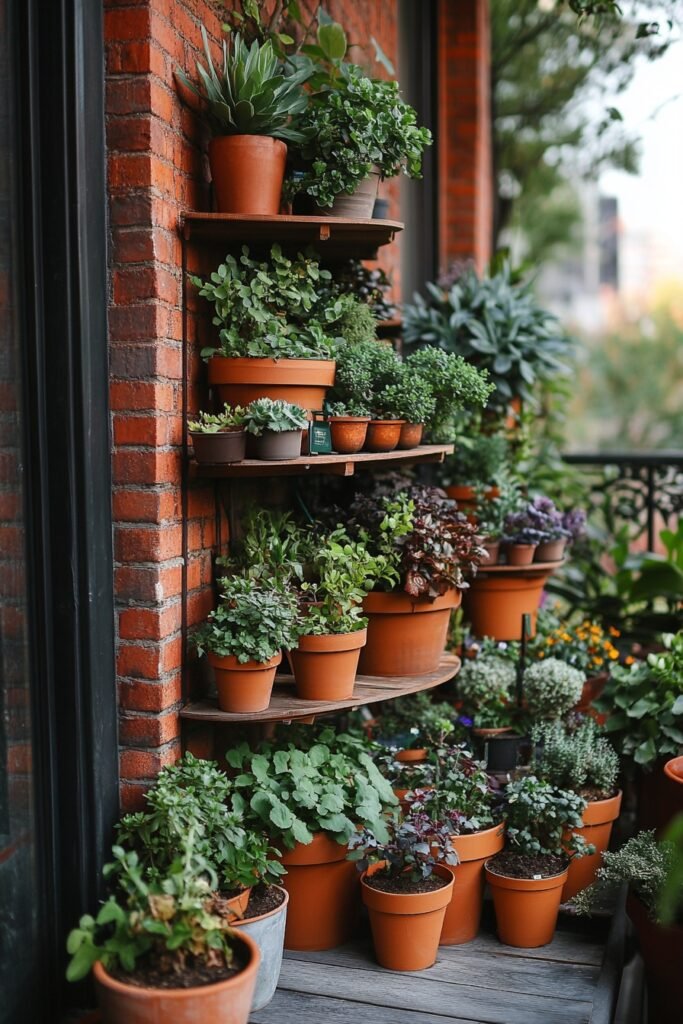 Tiered Plant Patio