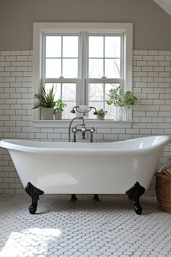 Transitional Loft Bath