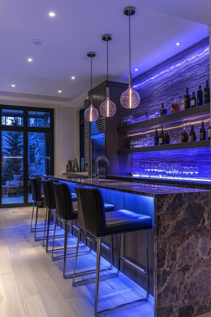 Trendy Loft Bar Area