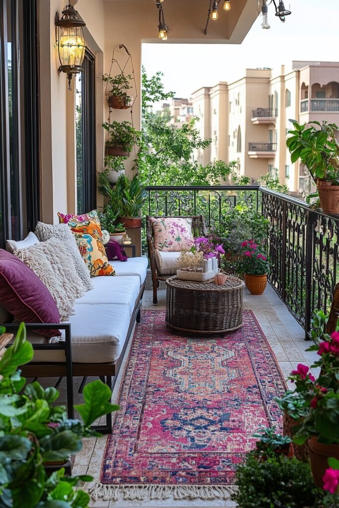 Vintage Balcony Oasis