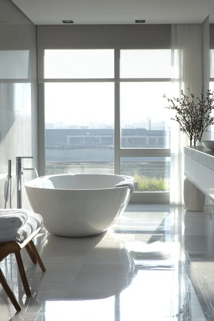 Water-Inspired Loft Bath