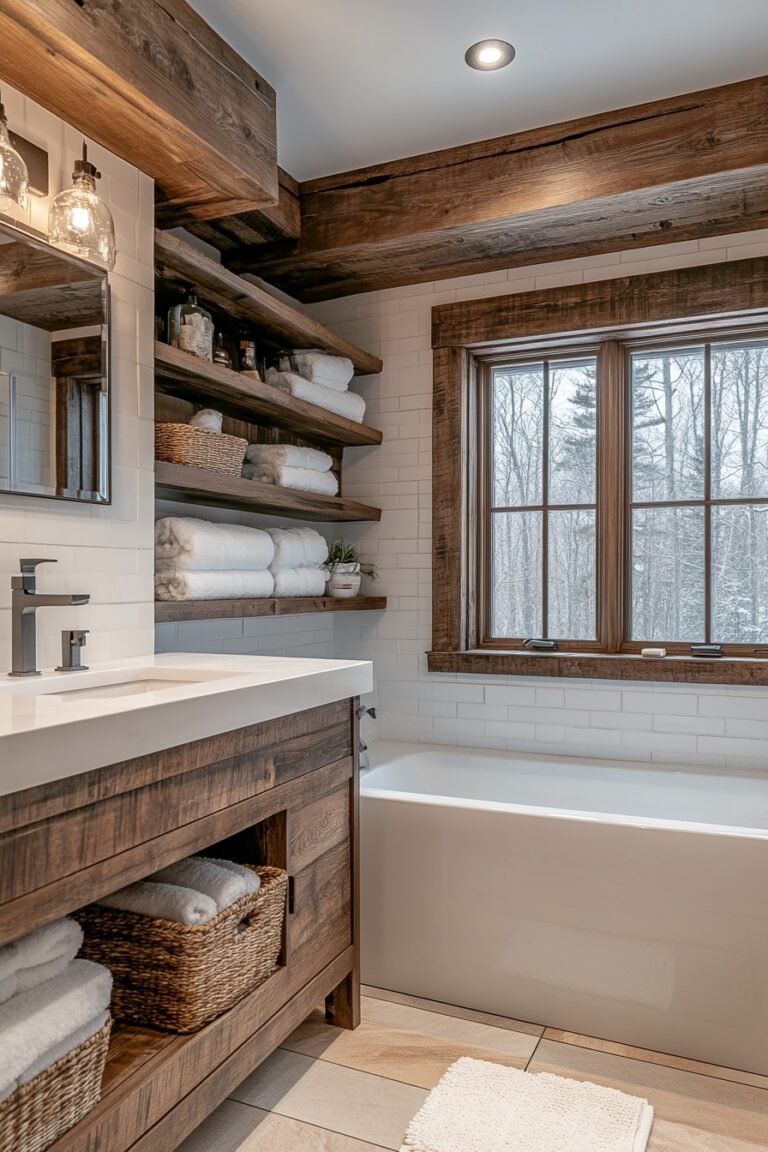 29 Small Cabin Bathroom Ideas For Designing A Functional Yet Beautiful ...