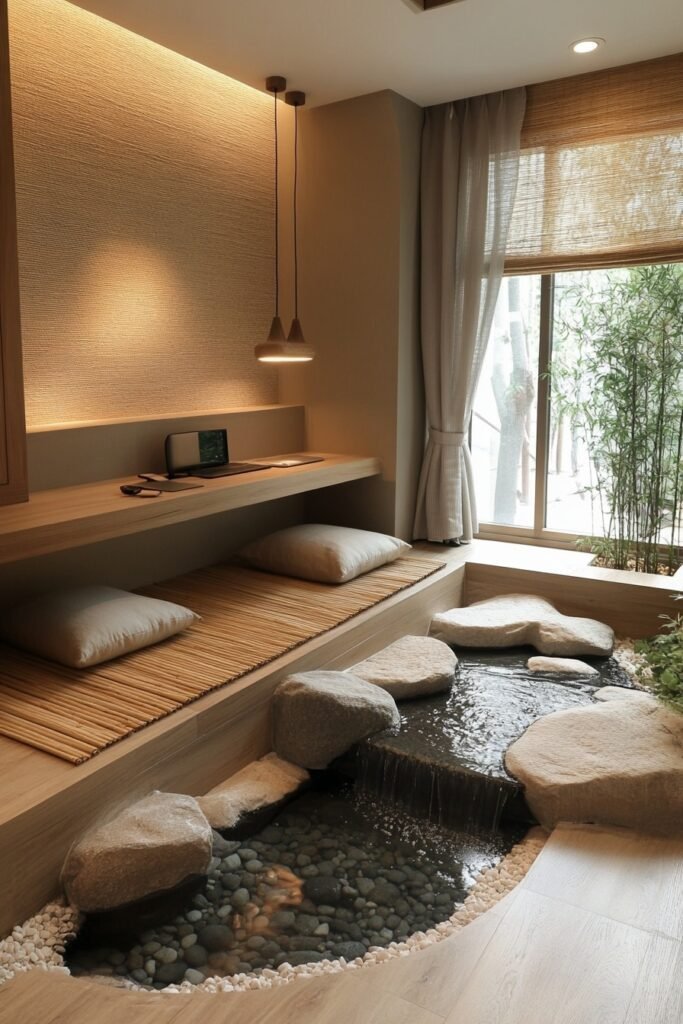 Zen-Inspired Office Nook