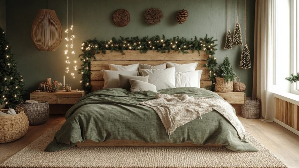 boho xmas decor bedroom ideas