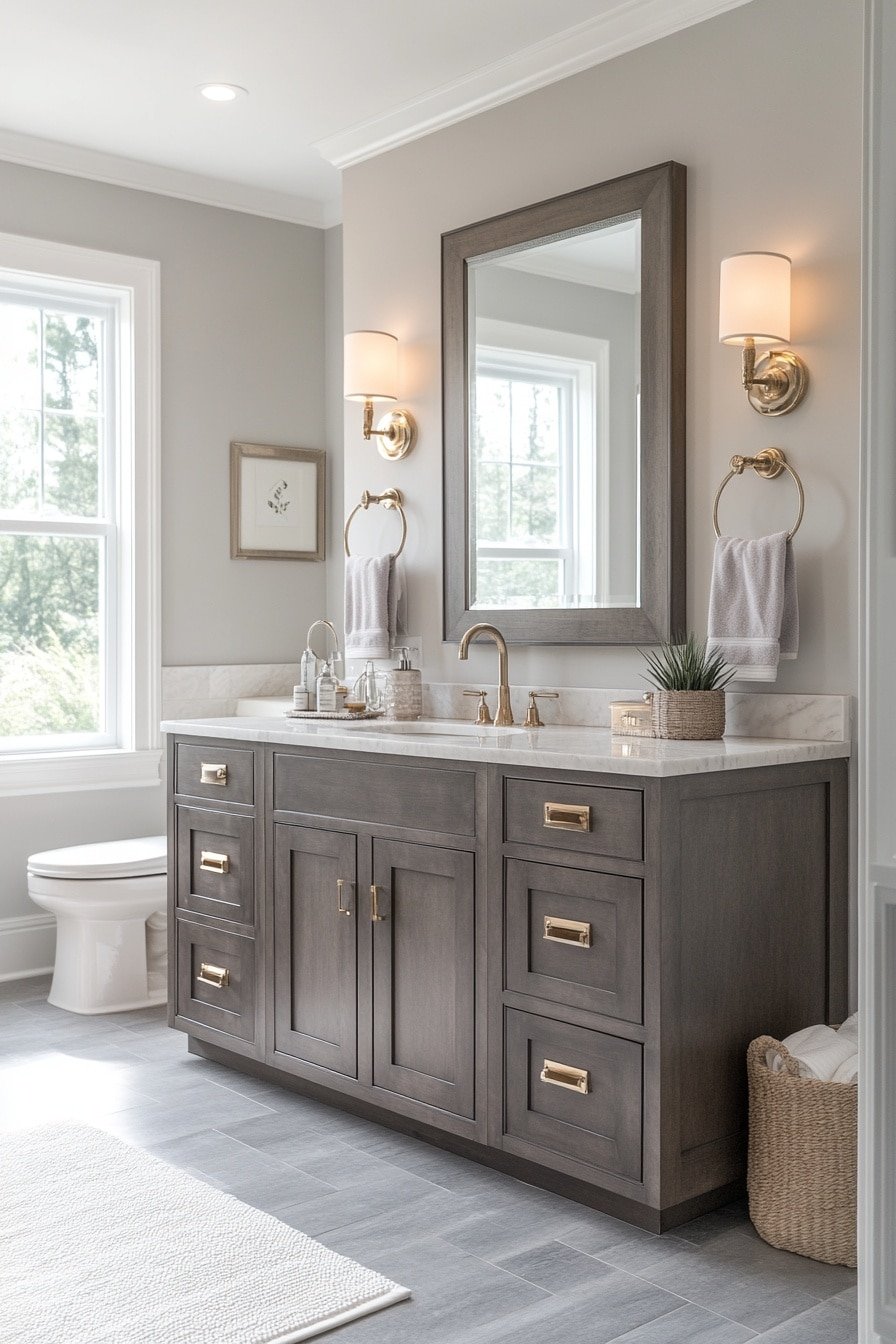 29 Grey Bathroom Decor Ideas For A Modern And Chic Space - Learn California